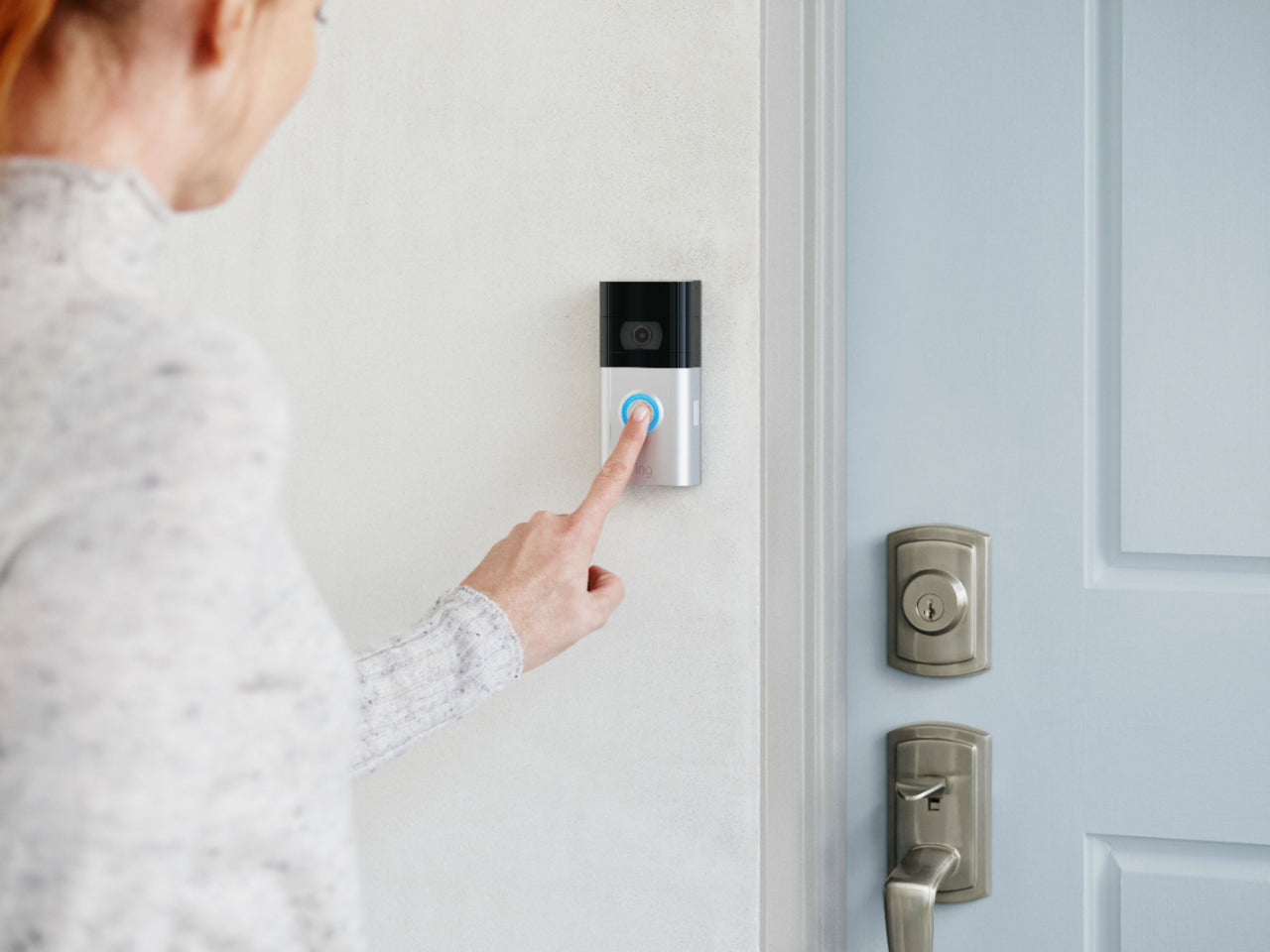 Ring - Video Doorbell 3 - Satin Nickel