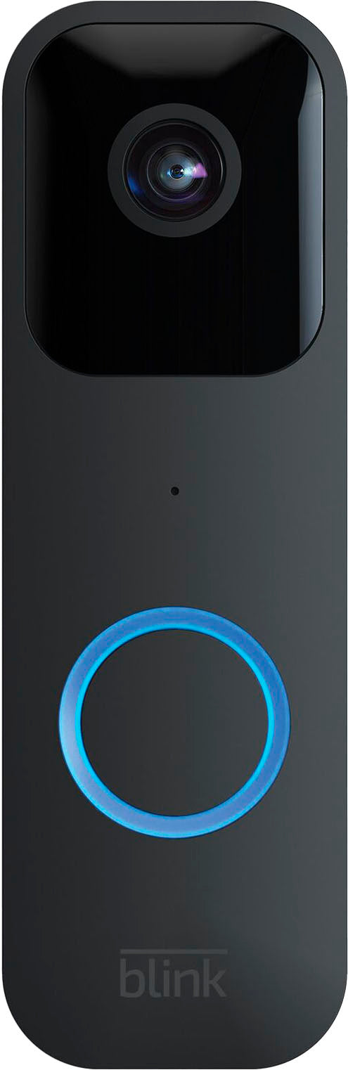 Blink - Smart Wifi Video Doorbell – Wired/Battery Operated with Sync Module 2 - Black