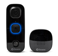 Swann - SwannBuddy Wireless 1080p Full HD Video Doorbell - Black