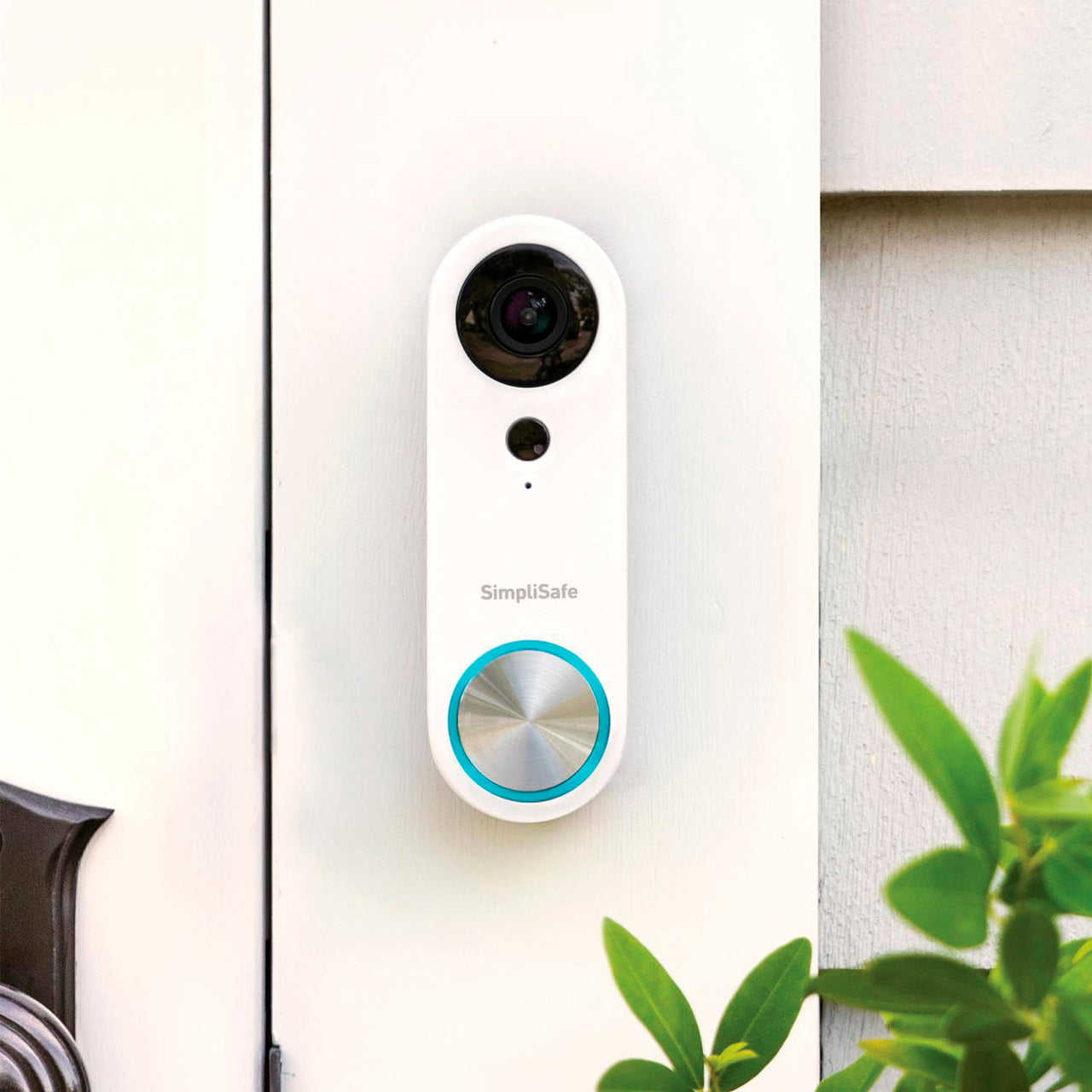 SimpliSafe - Pro Video Doorbell - Wired - White