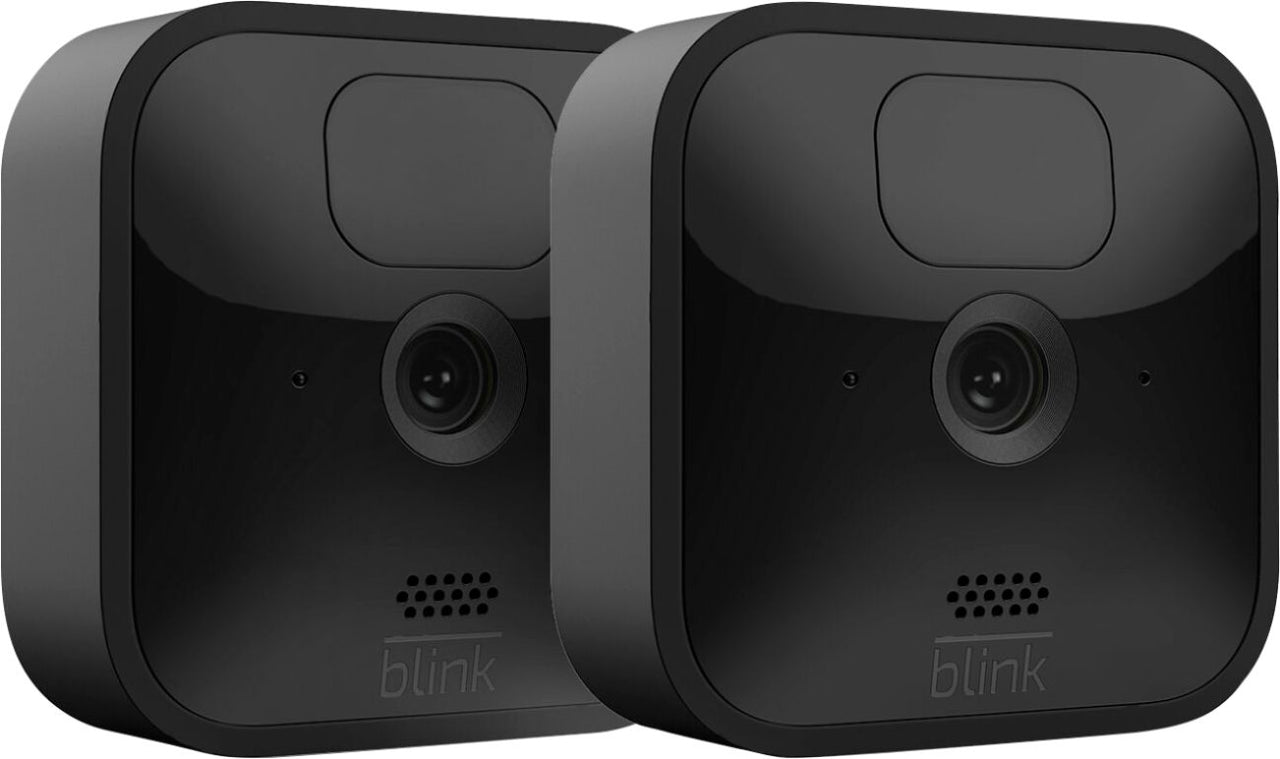 Blink - 2 Outdoor (3rd Gen) Wireless 1080p Security System with up to two-year battery life - Black