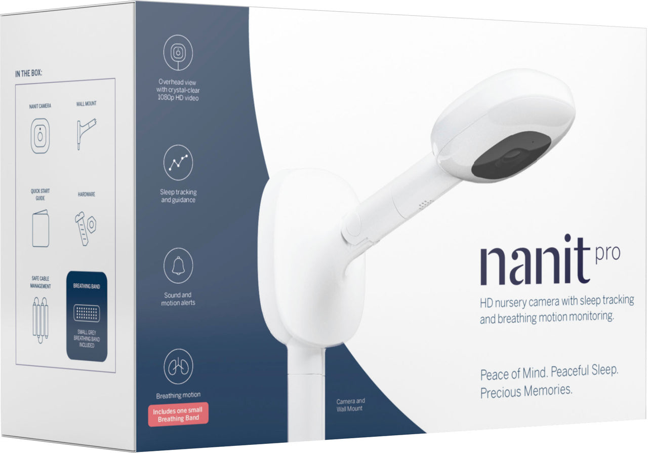 Nanit - Pro Smart Baby Monitor and Wall Mount - White