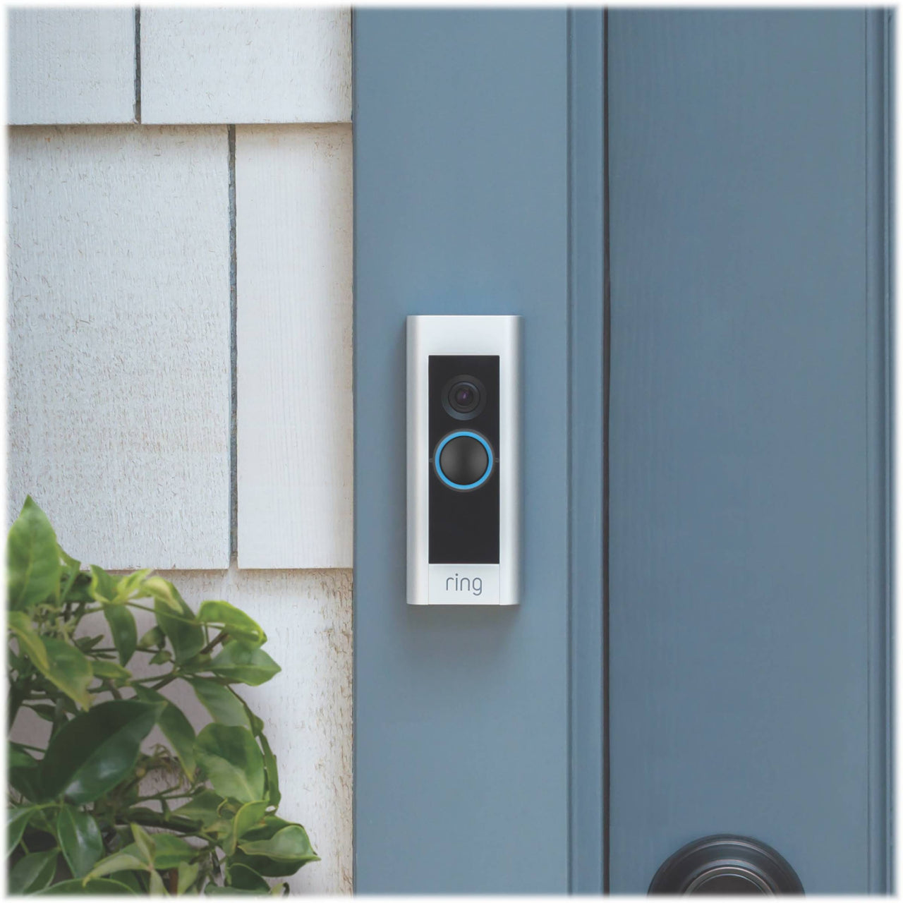 Ring - Video Doorbell Pro Smart Wi-Fi - Wired - Satin Nickel