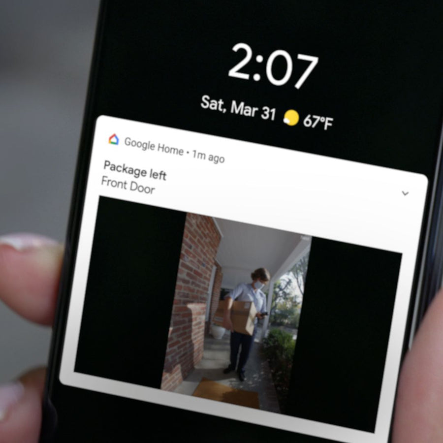 Google - Nest Wi-Fi Video Doorbell - Battery Operated - Ash