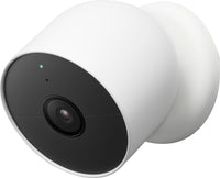 Thumbnail for Google - Nest Cam Indoor/Outdoor Wire Free Security Camera - Snow