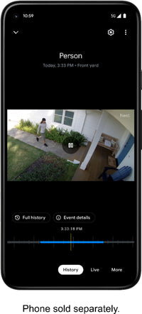 Thumbnail for Google - Nest Cam Indoor/Outdoor Wire Free Security Camera - Snow