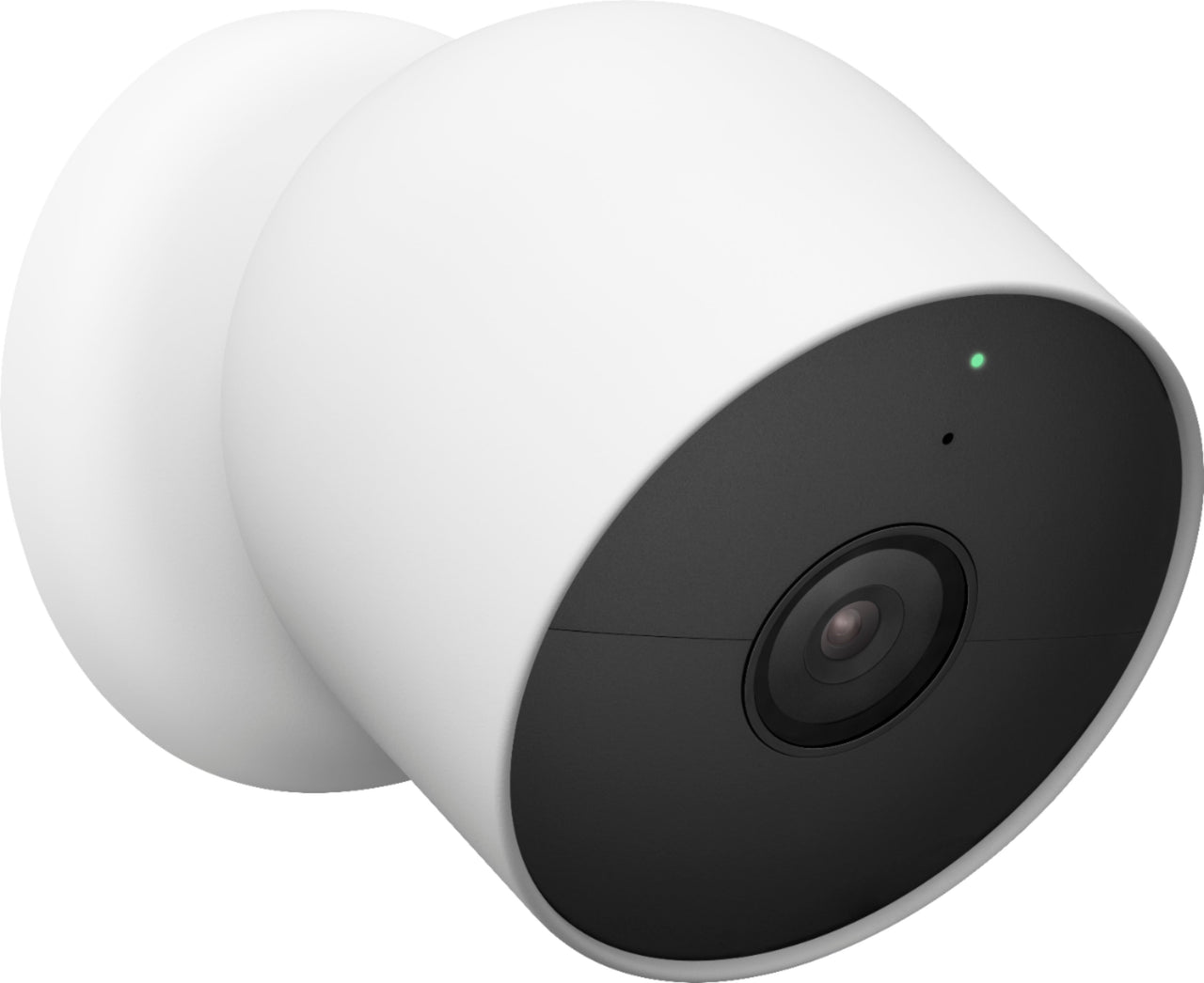 Google - Nest Cam Indoor/Outdoor Wire Free Security Camera - Snow