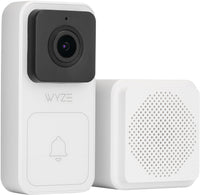Thumbnail for Wyze - Video Doorbell Wired (Horizontal Wedge Included) 1080p HD Video with 2-Way Audio - White