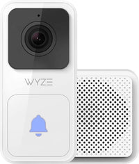 Thumbnail for Wyze - Video Doorbell Wired (Horizontal Wedge Included) 1080p HD Video with 2-Way Audio - White