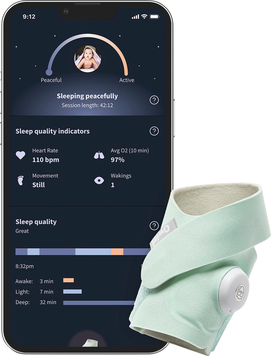 Owlet - Dream Sock Baby Monitor - Mint