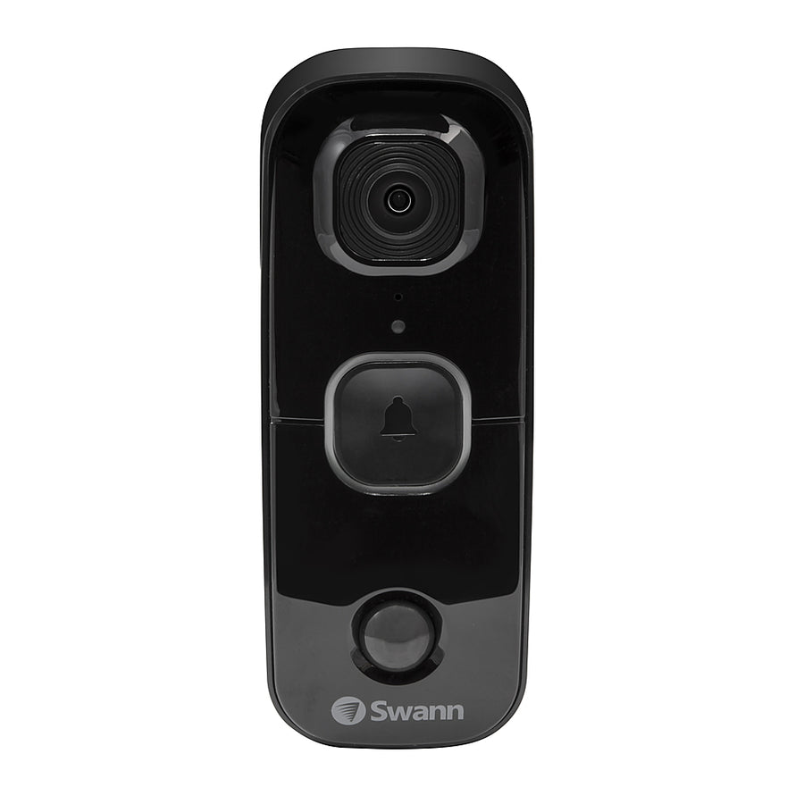 Swann - SwannBuddy Wireless 1080p Full HD Video Doorbell - Black