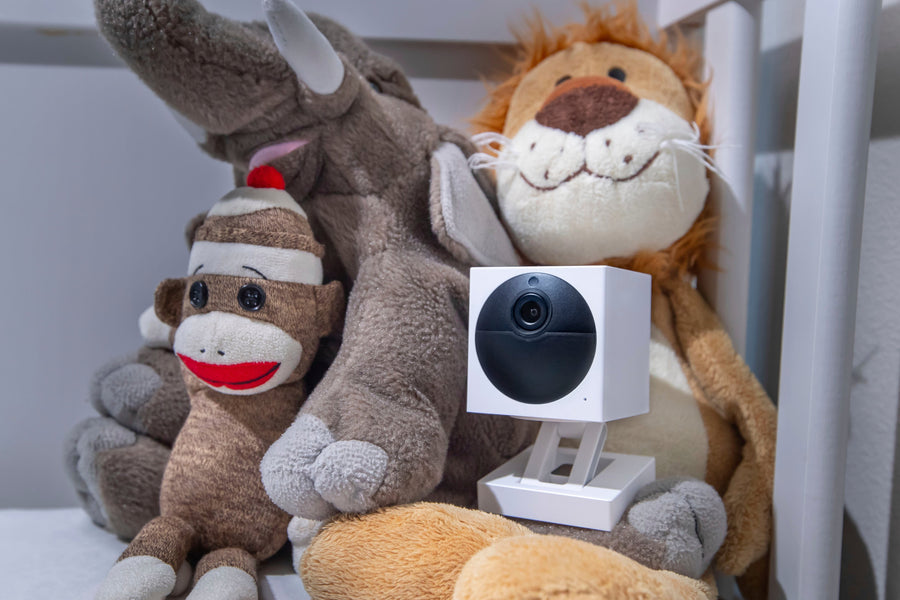 Wyze - Cam Outdoor v2 3-Camera Wire Free 1080p Surveillance System - White