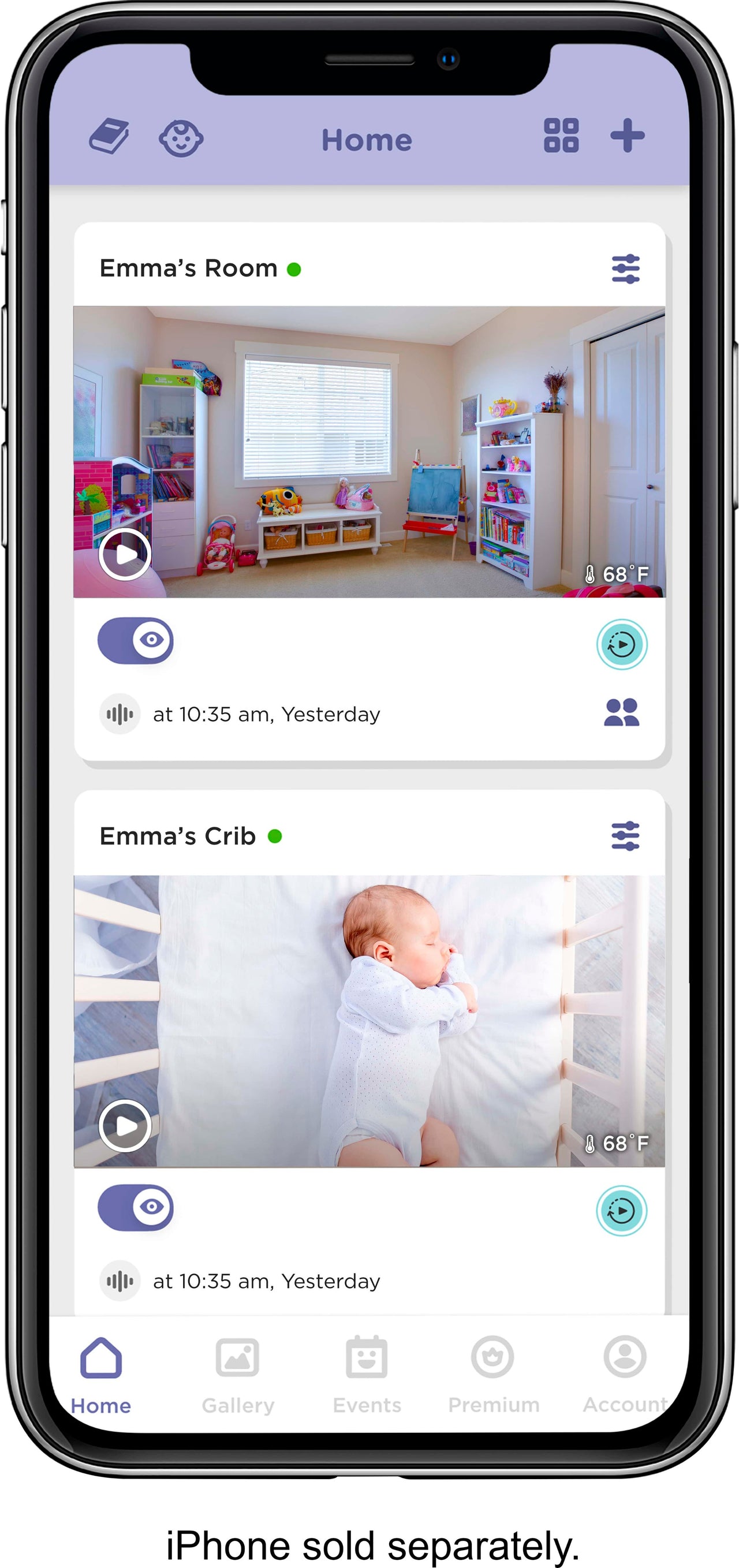 Hubble Connected - Nursery Pal Dual Vision 5" Smart HD Dual Camera Baby Monitor with Motion Tracking and Sleep Routine Management