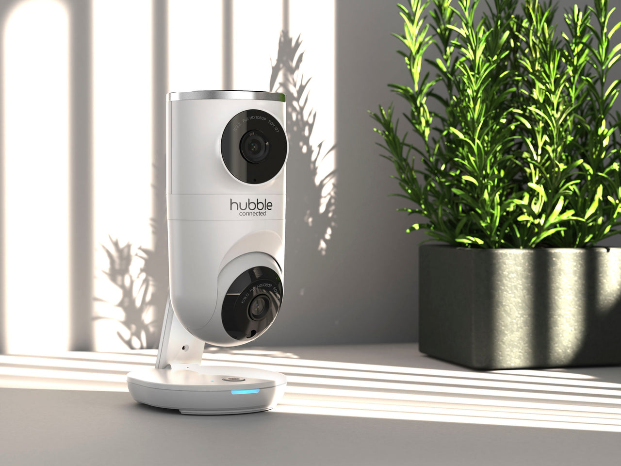 Hubble Connected - Nursery Pal Dual Vision 5" Smart HD Dual Camera Baby Monitor with Motion Tracking and Sleep Routine Management