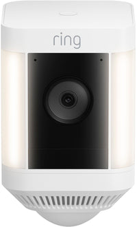 Thumbnail for Ring - Spotlight Cam Plus Outdoor/Indoor Wireless 1080p Battery Surveillance Camera - White