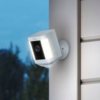 Thumbnail for Ring - Spotlight Cam Plus Outdoor/Indoor Wireless 1080p Battery Surveillance Camera - White