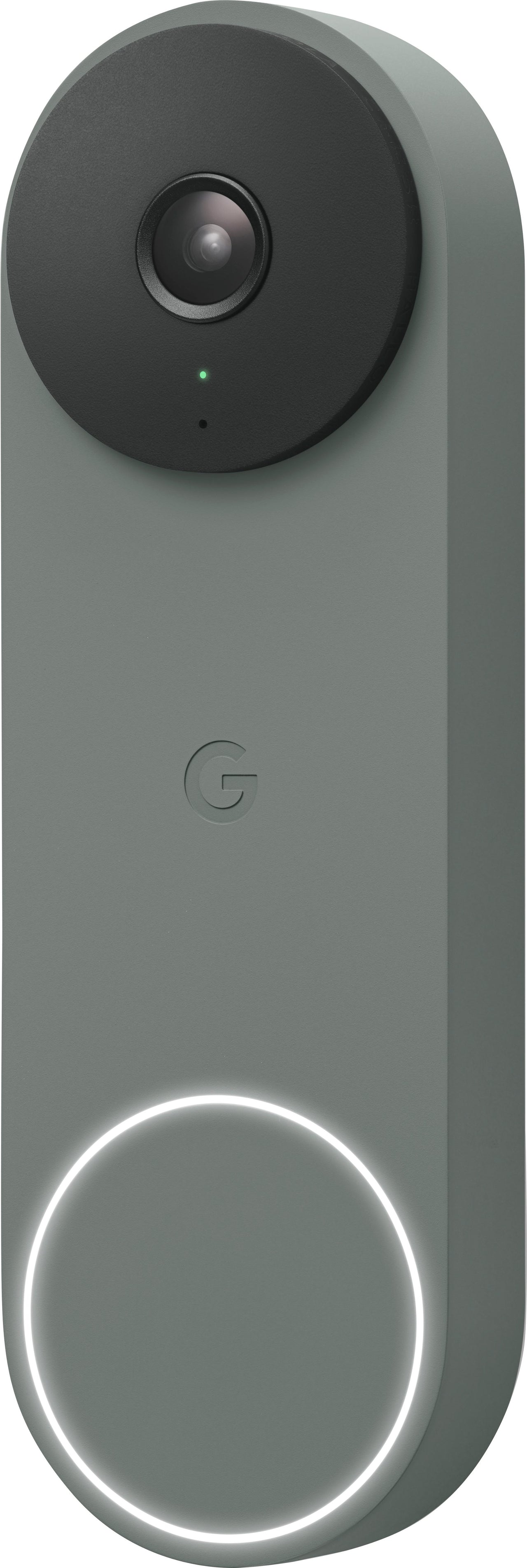 Google - Geek Squad Certified Refurbished Nest Doorbell Wired (2nd Generation) - Ivy