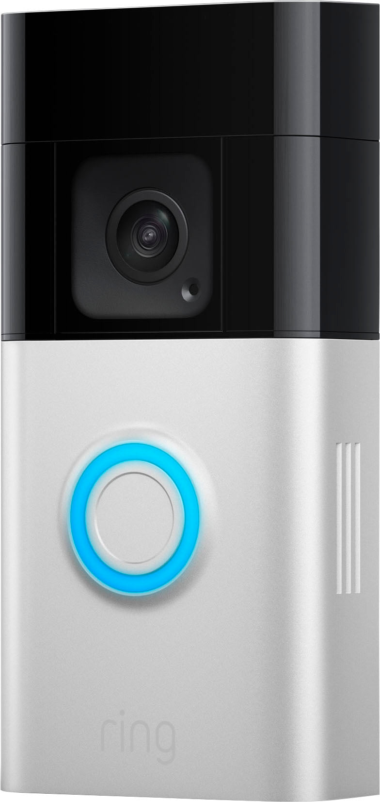 Ring - Battery Doorbell Plus Smart Wifi Video Doorbell – Battery Operated with Head-to-Toe View - Satin Nickel