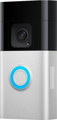 Thumbnail for Ring - Battery Doorbell Plus Smart Wifi Video Doorbell – Battery Operated with Head-to-Toe View - Satin Nickel